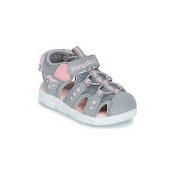 Sandały Dziecko Kangaroos K-MINI. Szare sandały dziewczęce KangaROOS, bez zapięcia. Za 129,00 zł.