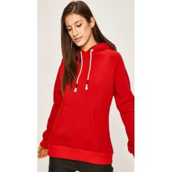 Answear - Bluza. Niebieskie bluzy damskie ANSWEAR, s, bez wzorów, z elastanu, bez rękawów, z kapturem. W wyprzedaży za 79,90 zł.