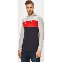 Brave Soul - Bluza. Niebieskie bluzy męskie Brave Soul, s, bez wzorów, z bawełny, z kapturem, bez rękawów, z kapturem. Za 69,90 zł.