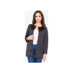 Kurtka M345 Czarny. Czarne kurtki damskie FIGL, xl, bez wzorów, długie, bez kaptura. Za 129,00 zł.