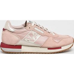 Napapijri - Buty. Różowe buty sportowe damskie Napapijri, bez wzorów, ze skóry, sportowe. W wyprzedaży za 239,90 zł.