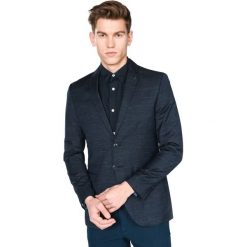 Jack & Jones Mario Marynarka Niebieski. Niebieskie płaszcze męskie Jack & Jones, bez wzorów, z bawełny, bez kaptura. Za 447,95 zł.