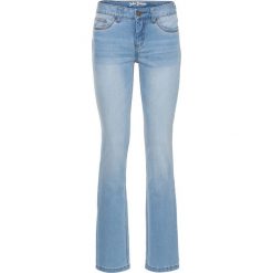 Dżinsy ze stretchem Premium STRAIGHT bonprix jasnoniebieski. Niebieskie boyfriendy damskie bonprix. Za 129,99 zł.