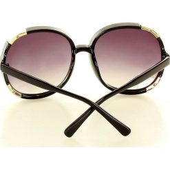 Okulary przeciwsłoneczne z gradientem mazzini luxury czarny. Czarne okulary przeciwsłoneczne damskie LOOKS STYLE EYEWAER, glamour, okrągłe. W wyprzedaży za 64,90 zł.
