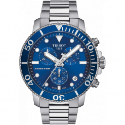 ZEGAREK TISSOT SEASTAR 1000 QUARTZ T120.417.11.041.00. Szare, analogowe zegarki męskie TISSOT, srebrne. Za 2350,00 zł.