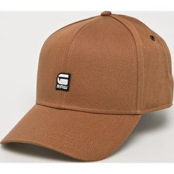 G-Star Raw - Czapka. Brązowe czapki z daszkiem męskie G-Star RAW. W wyprzedaży za 139,90 zł.