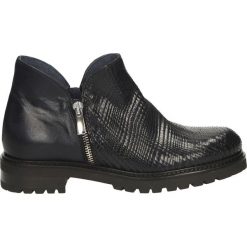 Botki - 9971 VTL BLU. Czarne botki damskie skórzane Venezia. Za 189,00 zł.