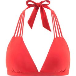 Stroje kąpielowe damskie: Biustonosz bikini z trójkątnymi miseczkami bonprix czerwony