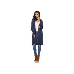 Kardigan z oryginalnymi rękawami LS236. Niebieskie kardigany damskie Lemoniade, l. Za 179,90 zł.