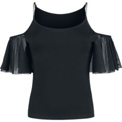 Outer Vision Gaia Top Top damski czarny. Czarne bluzki damskie marki Outer Vision, l, bez wzorów, z okrągłym kołnierzem. Za 121,90 zł.