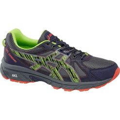 Buty męskie do biegania Asics granatowe. Niebieskie buty sportowe męskie marki Asics, z materiału, do biegania. Za 239,90 zł.