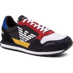Sneakersy EMPORIO ARMANI - X4X215 XL200 A591 Navy/Black. Czarne sneakersy męskie Emporio Armani, bez zapięcia. W wyprzedaży za 459,00 zł.