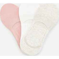 Skarpetki balerinki z bawełną 3 pack - Kremowy. Białe skarpetki damskie Reserved, bez wzorów, z bawełny. Za 29,99 zł.