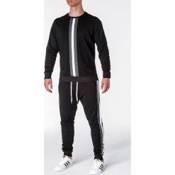 Bluzy męskie: KOMPLET MĘSKI BLUZA + SPODNIE Z20 – CZARNY