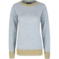 Sweter Trussardi Jeans. Żółte swetry damskie Trussardi Jeans, bez wzorów, z jeansu. Za 209,00 zł.