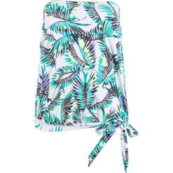 Top tankini oversize bonprix zielono-czarny z nadrukiem. Zielone stroje kąpielowe damskie marki bonprix, z nadrukiem. Za 89,99 zł.