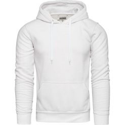 Bluza męska z kapturem biała Recea. Białe bluzy męskie Recea, xl, bez wzorów, z bawełny, klasyczne, z kapturem, bez rękawów, z kapturem. Za 39,99 zł.
