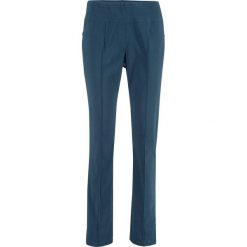 Spodnie ze stretchem wyszczuplające STRAIGHT bonprix ciemnoniebieski. Spodnie damskie bonprix. Za 79,99 zł.