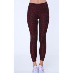 Legginsy w centki bordowe MR155030. Czerwone legginsy damskie Fasardi, s, bez wzorów. Za 59,00 zł.