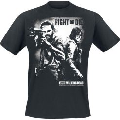 T-shirty męskie: The Walking Dead Rick Grimes And Daryl Dixon – Fight Or Die T-Shirt czarny
