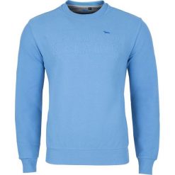 Bluza Harmont & Blaine. Niebieskie bluzy męskie xl, bez wzorów, z włoskim kołnierzykiem, bez rękawów, bez kaptura. Za 389,00 zł.