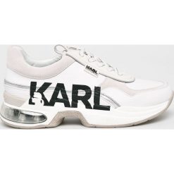 Karl Lagerfeld - Buty. Białe buty sportowe damskie KARL LAGERFELD, bez wzorów, ze skóry, sportowe. Za 949,90 zł.