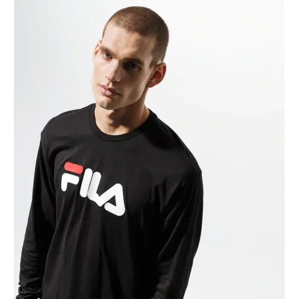 Fila Koszulka Ss Pure Long Sleeve Shirt , czarny, rozmiar L. Czarne koszulki męskie Fila, m, bez wzorów, z bawełny, klasyczne, z klasycznym kołnierzykiem, z długim rękawem, długie. Za 169,99 zł.