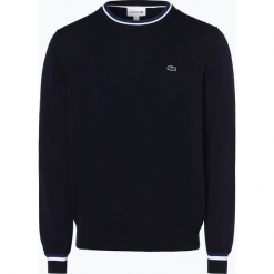 Lacoste - Sweter męski, niebieski. Niebieskie swetry klasyczne męskie marki Lacoste, l, z bawełny. Za 599,95 zł.