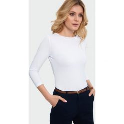 Top z ozdobnym dekoltem. Bluzki damskie Greenpoint, bez wzorów, z elastanu, bez kołnierzyka. Za 19,99 zł.