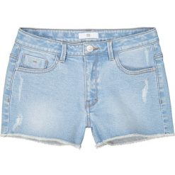 Dżinsowe spodenki destroy 10-16 lat. Niebieskie spodenki chłopięce marki La Redoute Collections, z bawełny, młodzieżowe. Za 88,16 zł.