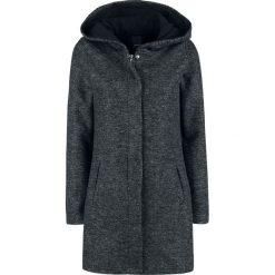 Sublevel Long Melange Sweat Coat Bluza z kapturem rozpinana damska odcienie czarnego. Czarne bluzy rozpinane damskie marki Sublevel, m, z kapturem. Za 199,90 zł.