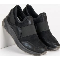 WSUWANE OBUWIE SPORTOWE. Czarne buty sportowe damskie marki Bestelle, sportowe. Za 76,90 zł.