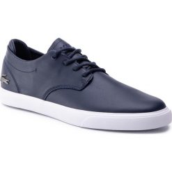 Półbuty LACOSTE - Esparre Bl 1 Cma 7-37CMA0095092 Nvy/Wht. Niebieskie półbuty męskie Lacoste, na co dzień, z aplikacjami, ze skóry, bez zapięcia. W wyprzedaży za 339,00 zł.