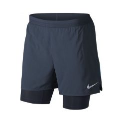 Nike M NK FLX DSTNCE KRÓTKI 5 W 2 W 1, 10 | URUCHOMIENIE | MĘŻCZYZNA | KRÓTKI - 2 W 1 | THUNDER BLUE / OBSIDIAN | 2XL. Niebieskie spodenki i szorty męskie Nike, xl, bez wzorów, krótkie. Za 251,99 zł.