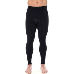 Bermudy męskie: Brubeck Spodenki rowerowe męskie długie z wkładką czarne r. XXL (LE11900)