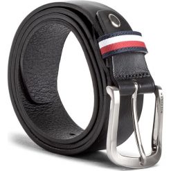 Pasek Męski TOMMY HILFIGER - Corporate Loop Belt 3.5 Adj AM0AM03315 85 002. Czarne paski męskie TOMMY HILFIGER, w paski, ze skóry. W wyprzedaży za 149,00 zł.