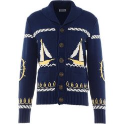 Band of Outsiders CABLE BOAT JACKET Kardigan navy. Niebieskie kardigany męskie Band of Outsiders, m, z bawełny. W wyprzedaży za 789,50 zł.