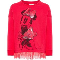 Bluza "Minnie" w kolorze różowym. Różowe bluzy niemowlęce name it girls, z nadrukiem, bez rękawów, bez kaptura. W wyprzedaży za 55,95 zł.
