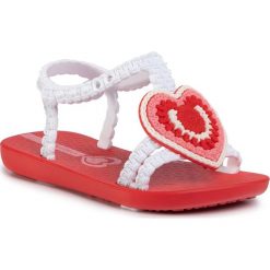 Sandały IPANEMA - My First Ipanema V Baby 82780 Red/White 20642. Białe sandały dziewczęce Ipanema, z tworzywa sztucznego, bez zapięcia. Za 79,99 zł.