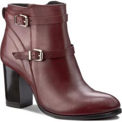 Botki BALDACCINI - 949100-K Buffallo 332. Czerwone buty zimowe damskie Baldaccini, ze skóry, na obcasie. W wyprzedaży za 269,00 zł.