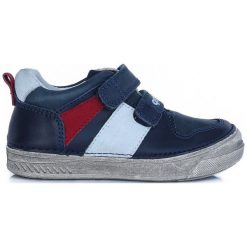 D-D-Step Tenisówki Chłopięce 35 Niebieski. Niebieskie buty chłopięce sportowe D-D-Step, bez zapięcia. Za 195,00 zł.
