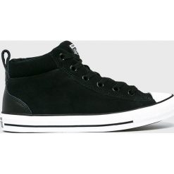 Converse - Trampki. Czarne trampki męskie marki Converse, ze skóry, na sznurówki. W wyprzedaży za 249,90 zł.