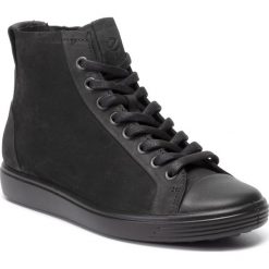 Sneakersy ECCO - Soft 7 W 44040351052 Black/Black. Czarne półbuty damskie ecco, ze skóry. W wyprzedaży za 469,00 zł.