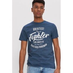 T-shirt z nadrukiem - Granatowy. Niebieskie t-shirty damskie House, s, z nadrukiem, bez kołnierzyka. Za 29,99 zł.