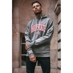Bluza męska DORMAN GRAFIT. Szare bluzy męskie Bluza męska DORMAN GRAFIT, xl, bez wzorów, bez kołnierzyka, bez rękawów, bez kaptura. W wyprzedaży za 39,00 zł.