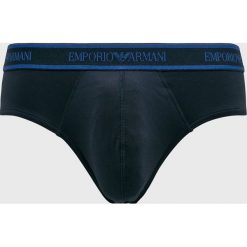 Emporio Armani - Slipy. Niebieskie slipy męskie marki Emporio Armani, s, z elastanu. Za 139,90 zł.
