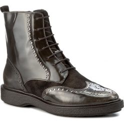 Botki GEOX - D Prestyn A D745WA 038PV C6024 Dk Coffee. Brązowe buty zimowe damskie marki Geox, ze skóry ekologicznej, za kostkę, na sznurówki. W wyprzedaży za 359,00 zł.