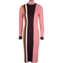 Pinko Sukienka "Cafie". Sukienki damskie Pinko, bez wzorów, z wełny, z kontrastowym kołnierzykiem, z długim rękawem, długie, dopasowane. Za 489,00 zł.