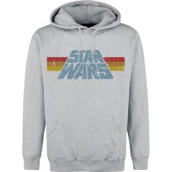 Bluzy męskie: Star Wars Vintage Logo Bluza z kapturem odcienie szarego
