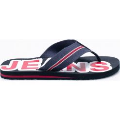 Tommy Jeans - Japonki. Szare japonki męskie Tommy Jeans, z jeansu. W wyprzedaży za 89,90 zł.